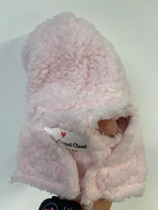 Pink Sherpa with purple pocket