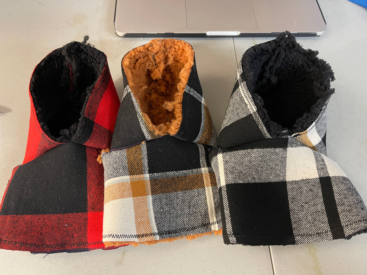 Brown Plaid Sherpa Coat