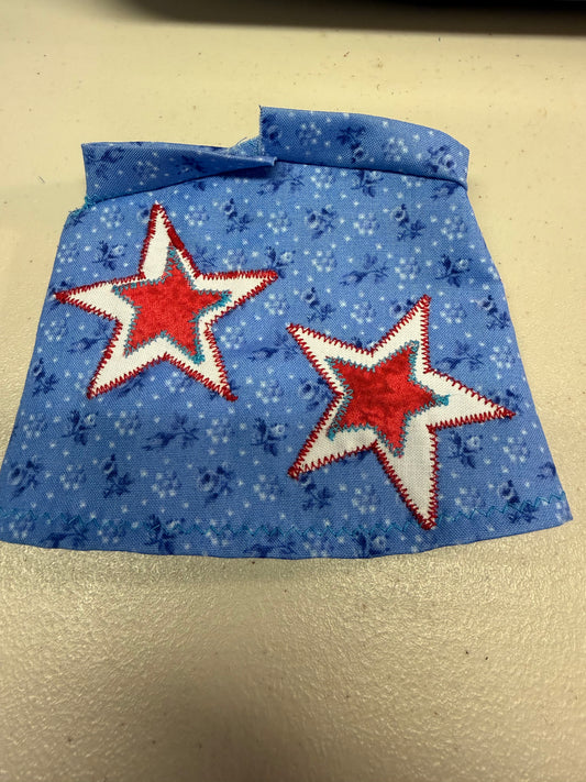 Blue 4th of July Stars