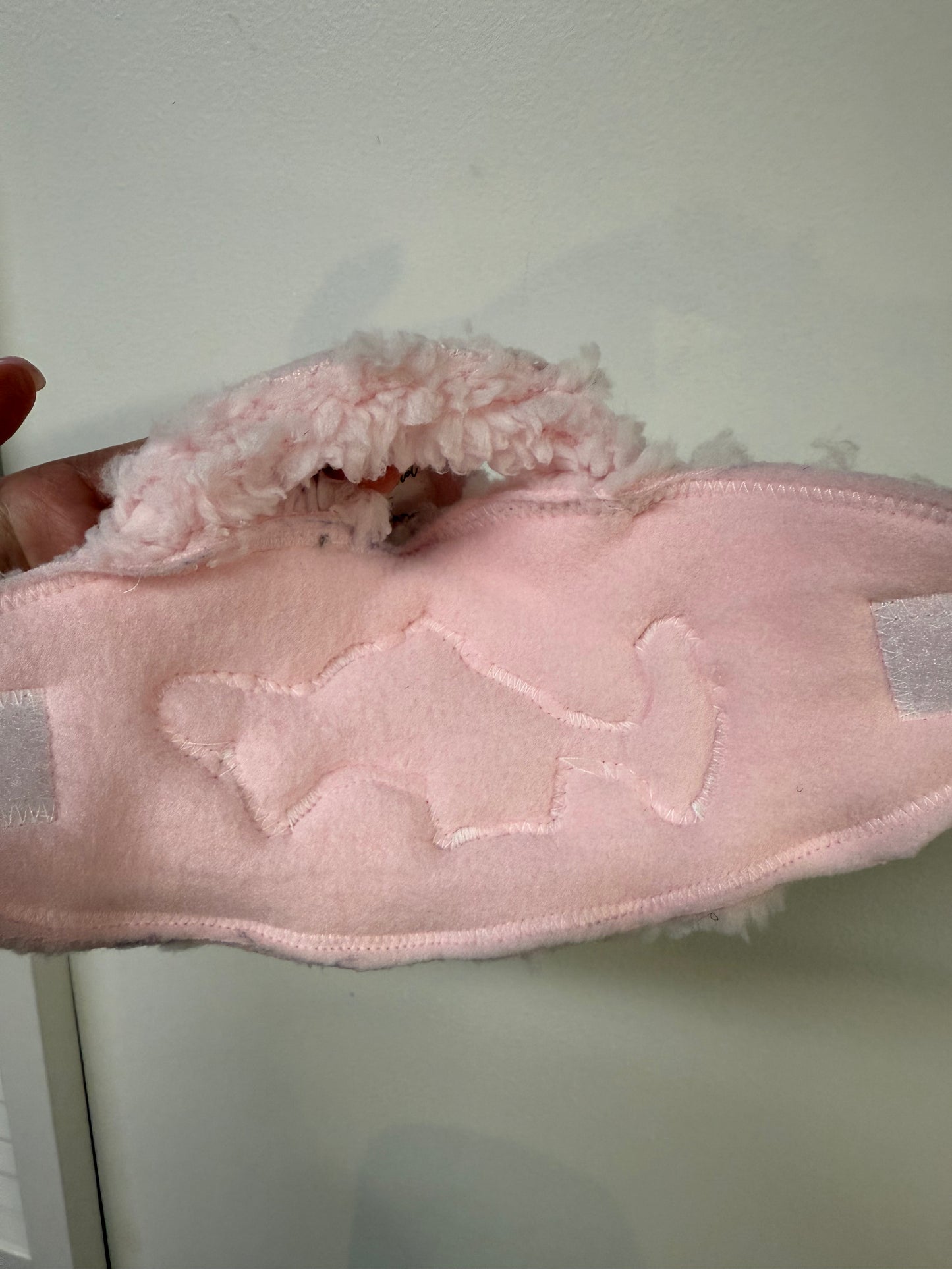 Pink Sherpa with Besties logo