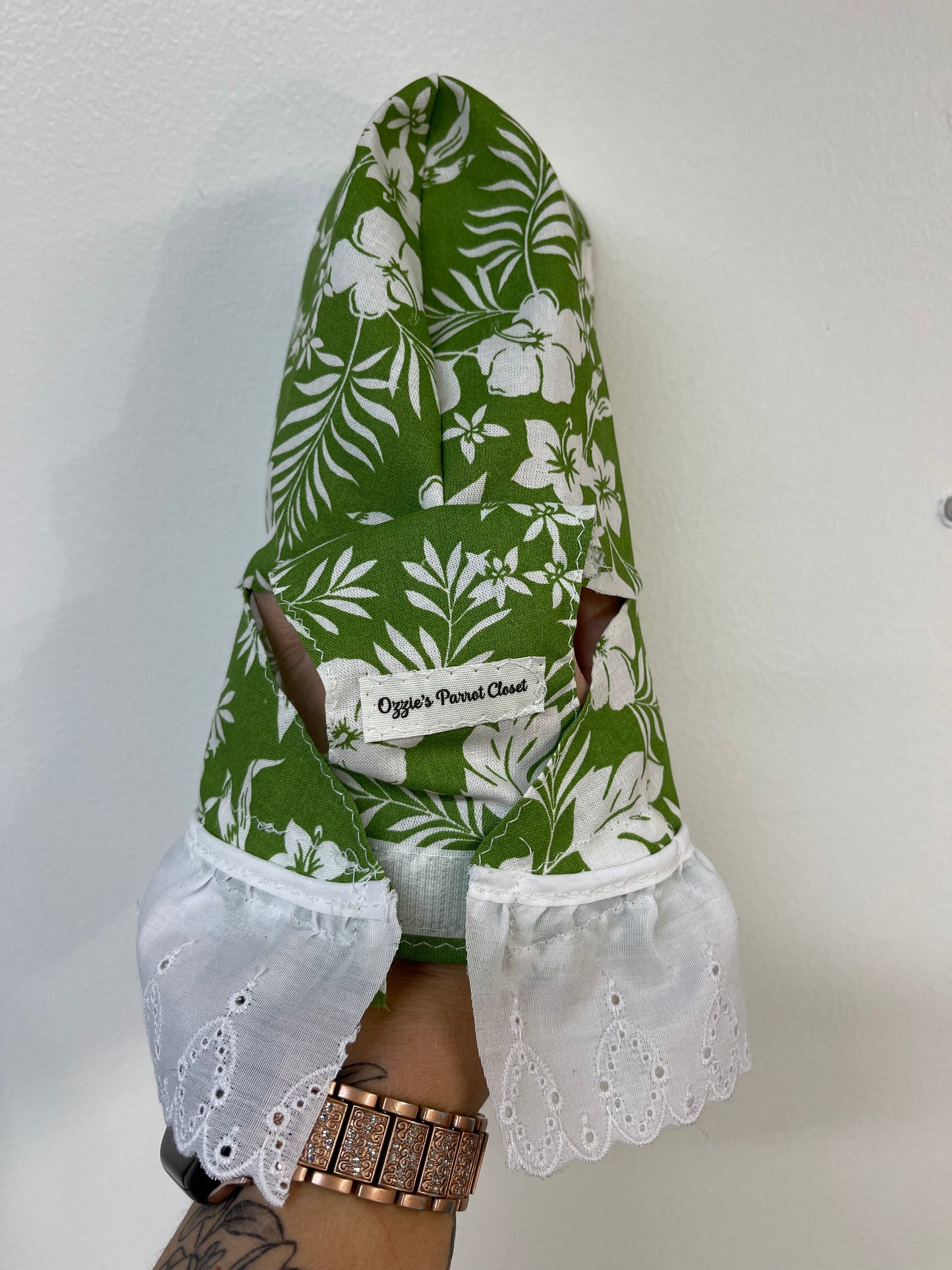 Green Hawaiian Hoodie with Skirt