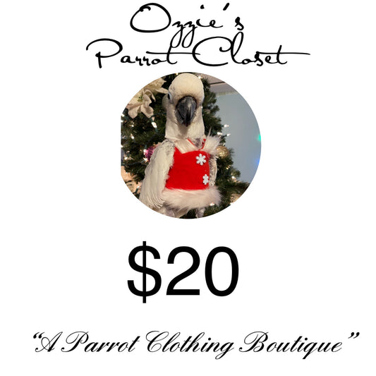 Ozzie's Parrot Closet Gift Card